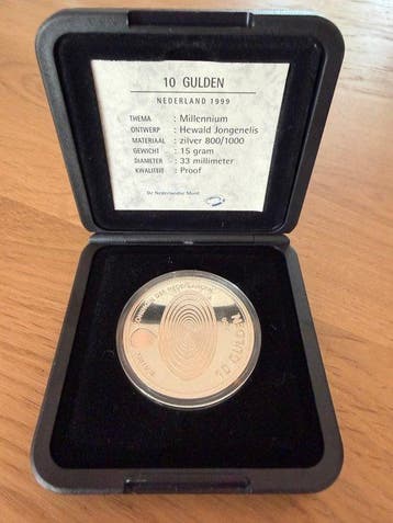 Nederland. 10 Gulden 1999, Proof Set (Zonder minimumprijs), Postzegels en Munten, Munten | Nederland