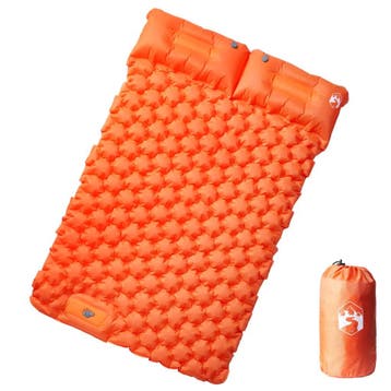 vidaXL Kampeermatras met kussens zelfopblazend 2-persoons, Verzenden, Nieuw