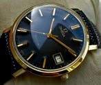 Omega - Genève Date - 14K Gold - Black Gilt Dial - cal.1030, Nieuw