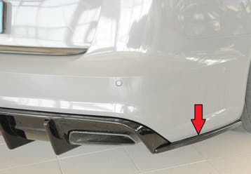 Rear Side Splitters V.2 voor Audi A6 C7.5 Facelift S-line Se, Ophalen of Verzenden