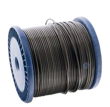 staalkabels 1.5/2.5 mm geplastificeerd 100 meter Zwart Smoke, Verzenden, Nieuw