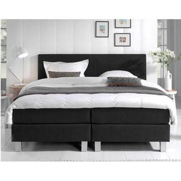 Boxspring Borger - complete 2 persoons bed, Huis en Inrichting, Ophalen of Verzenden, Nieuw, Tweepersoons, Zwart