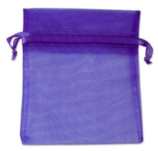 c.a. 50 x Organza zakjes  16 x 22 cm paars, Ophalen of Verzenden, Nieuw