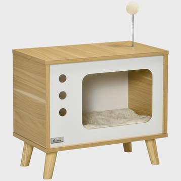 Pawhut Kattenmand in Retro TV-Design met Zachte Kussens - 50, Verzenden, Nieuw