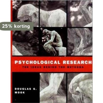 Psychological Research - Douglas G. Mook 9780393976205, Verzenden, Gelezen, Douglas G. Mook
