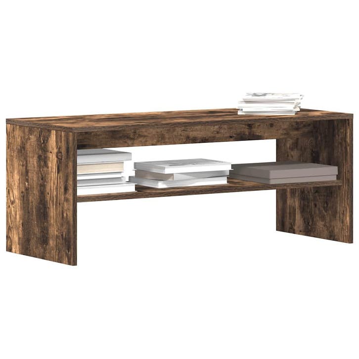 vidaXL Tv-meubel 100x40x40 cm bewerkt hout gerookt, Huis en Inrichting, Kasten | Televisiemeubels, Nieuw, Overige houtsoorten