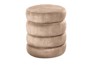 Kruk VOGUE 40cm rond bekleed met opbergruimte velours, Ophalen of Verzenden, Nieuw