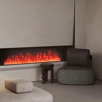 3D waterdamp haard met LED-vlam, geluid en standaard, Huis en Inrichting, Verzenden, Nieuw