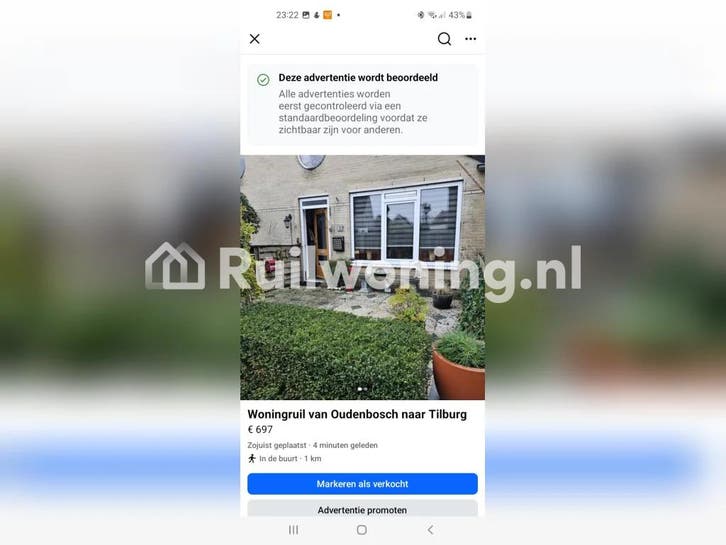 Seniorenwoning, (Oudenbosch, Waterschap Brabantse Delta), Huizen en Kamers, Woningruil