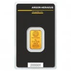 5 gram - Goud - 5g Gold Bar Argor Heraeus - Verzegeld, Postzegels en Munten, Edelmetalen en Baren