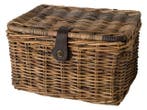 Fast Rider Rotan Fietsmand Met Klep Medium Bruin, Verzenden, Nieuw
