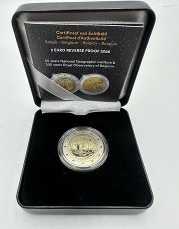 België. 2 Euro 2026 Geographic Institute and Royal