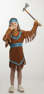Indianen Kostuum Meisje Dakota, Kleding | Dames, Ophalen of Verzenden, Nieuw