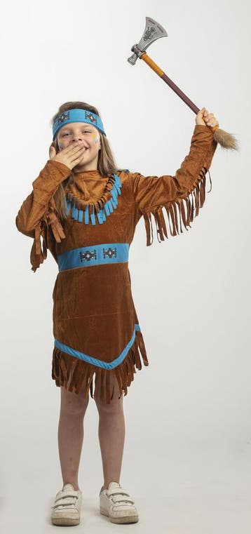 Indianen Kostuum Meisje Dakota, Kleding | Dames, Ophalen of Verzenden, Nieuw