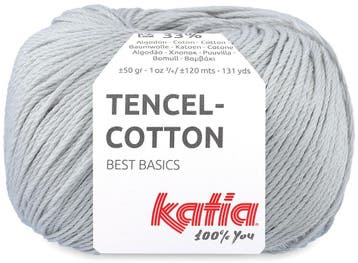 Katia Tencel-Cotton - 08 parelgrijs - Lyocell/Katoen Garen, Ophalen of Verzenden, Nieuw