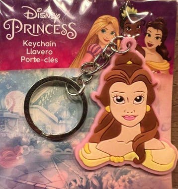 Disney Princess - Belle - Rubber Sleutelhanger, Ophalen of Verzenden, Nieuw, Overige typen