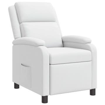vidaXL Relaxfauteuil Wit Kunstleer, Verzenden, Nieuw