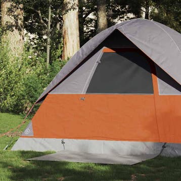 vidaXL Koepeltent 2-persoons waterdicht oranje, Verzenden, Nieuw, Tot en met 2