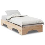 Stapelbed Massief Hout 90x190 | Retourdeal 56% Korting, 85 tot 100 cm, Nieuw, Ophalen of Verzenden, Hoogslaper of Stapelbed