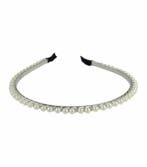 Haarband Diadeem 0,5cm – Parels Ketting – Metaal – Wit, Nieuw