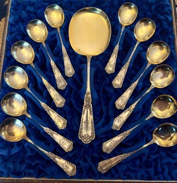 Delheid Frères - Bestekset (13) - .800 zilver