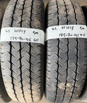 2x 175-70-14c Hifly AllSeason 2x 5mm €40 Per Band 175 70 14c, Ophalen, 14 inch, 175 mm, All Season