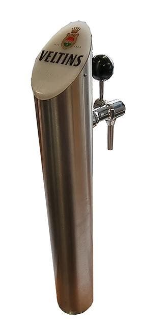 Occasion - tapzuil 1 kraans Veltins geborsteld rvs, Ophalen of Verzenden