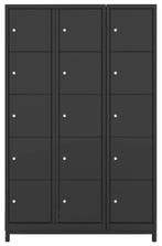 Nieuw Lockerkast Dark 15-deurs - 3 Kolommen HHV, Ophalen of Verzenden, Nieuw