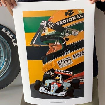 Mclaren - Formula One - Ayrton Senna - 2026 - Print, Poster, Verzamelen, Nieuw