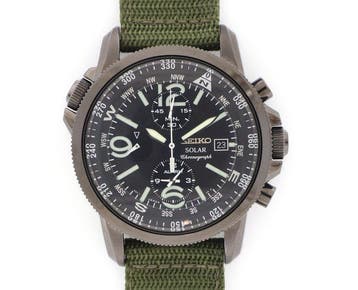 Seiko - Prospex Solar Military Alarm Chronograph - Zonder