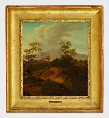Vincent Brandoin (1733-1807) - Paaesaggio animato, Antiek en Kunst