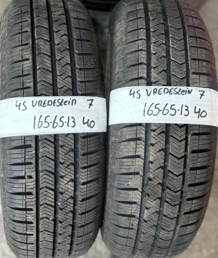 2x165-65-13 Vredestein All-Season 2x7mm €40PerBand 165 65 13, Auto-onderdelen, Banden en Velgen, 13 inch, All Season, 165 mm, Personenwagen
