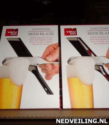 24x Vacuvin Bier afschuimer RVS