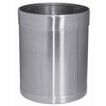 Ronde Geborsteld RVS Prullenbak | 10 liter, Verzenden, Nieuw in verpakking