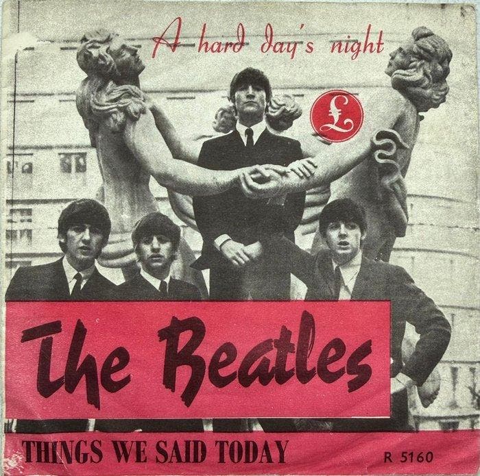 Beatles - A Hard Days Night / Things We Said Today (Norway), Cd's en Dvd's, Vinyl Singles
