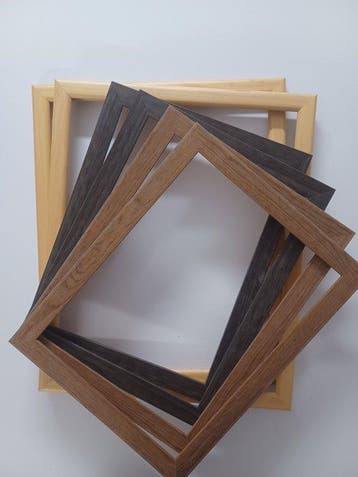 Abitare Cornici - Lijst (6) - Hout - Staal, honing,