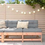 vidaXL Middenbanken met kussens 2 st massief douglashout, Tuin en Terras, Tuinsets en Loungesets, Verzenden, Nieuw