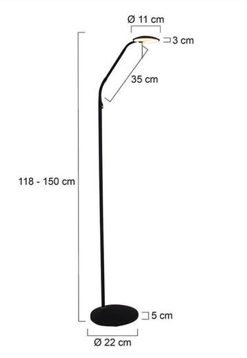 Steinhauer vloerlamp Zenith LED 7910ZW 2de Kansje, Ophalen, Overige materialen, 100 tot 150 cm, Design