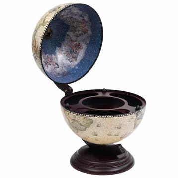 vidaXL Globebar tafelmodel eucalyptushout groen, Verzenden, Nieuw