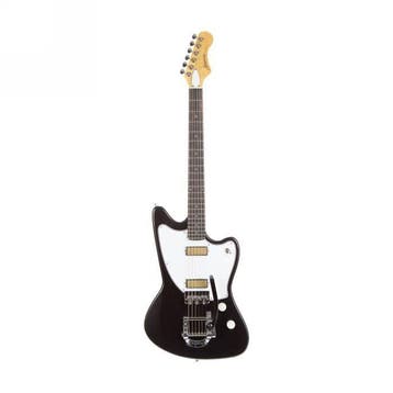 Harmony Silhouette w Bigsby Electric Guitar wCase Space Blac, Verzenden, Nieuw