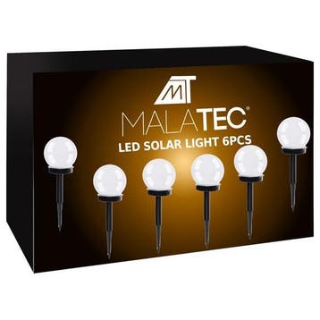 Solar Tuinverlichting 6 Stuks – LED Tuinlampen op, Tuin en Terras, Buitenverlichting, Ophalen of Verzenden, Nieuw