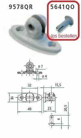 Stabilus 9578QR bevestiging, Ophalen of Verzenden, Nieuw