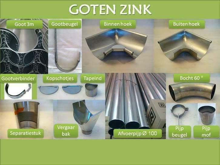 ++ Dakgoot zonder solderen | Zink & koper | Zelf monteren ++, Doe-het-zelf en Verbouw, Buizen en Afvoer, 2 tot 4 meter, 80 mm of meer