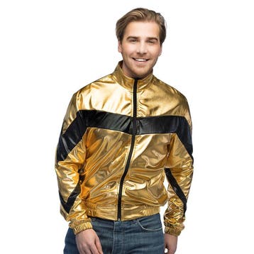 Goud Zwarte Trainingsjas, Verzenden, Nieuw, Feestartikel