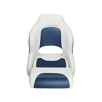 Stuurstoel Sport Flip up Captain wit blauw, Watersport en Boten, Nieuw