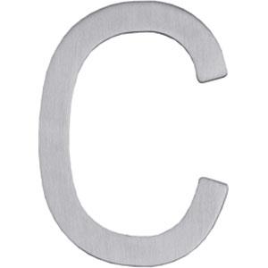 Intersteel huisletter C 100mm rvs, Doe-het-zelf en Verbouw, Hang- en Sluitwerk, Verzenden, Nieuw