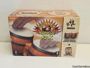 Nintendo Gamecube - Donkey Konga Pak - Bongos, Verzenden, Gebruikt