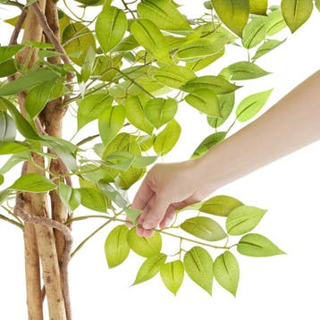 Kunst ficusboom Fida, realistische textuur - 120 cm, Verzenden