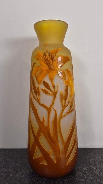 Emile Gallé - Vaas - Glas, Antiek en Kunst, Antiek | Glas en Kristal
