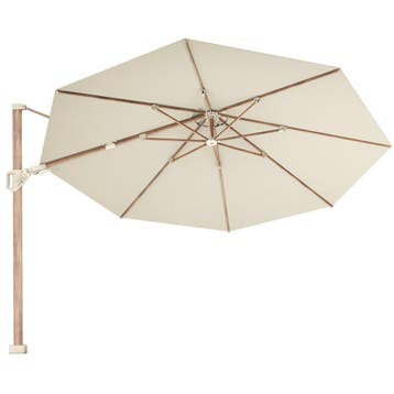 Challenger T2 premium Ø350 cm teak champagne, Tuin en Terras, Ophalen of Verzenden, Nieuw